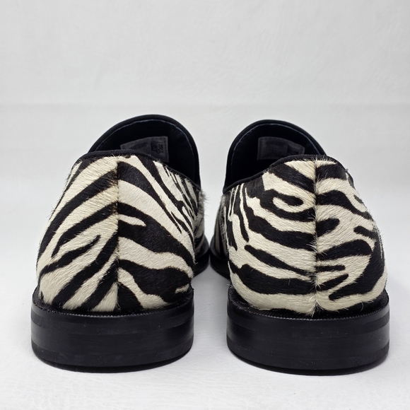 Sperry zebra-striped Leather Fur Slip On Loafers Shoes STS18365 Men\'s Size 11 main image 9